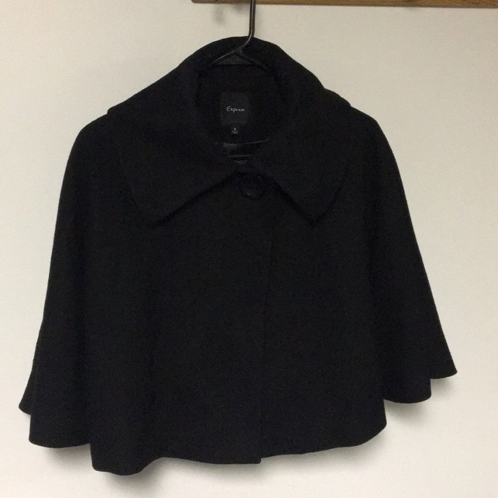 Express wool cape jacket